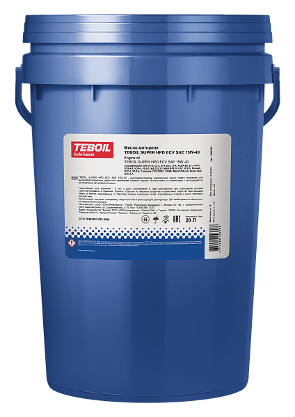 Минеральное моторное масло TEBOIL SUPER HPD ECV 15W-40