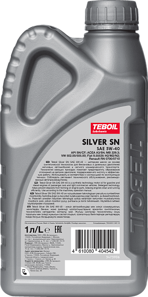 Моторное масло TEBOIL SILVER SN 5W-40