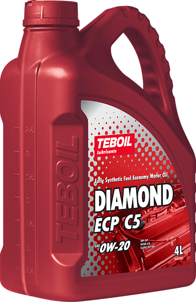 Синтетическое моторное масло TEBOIL DIAMOND ECP C5 0W-20