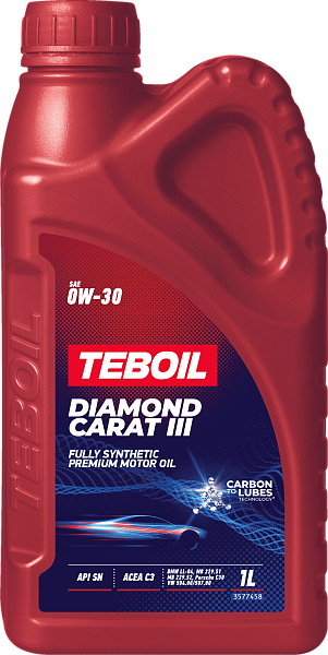 Синтетическое моторное масло TEBOIL DIAMOND CARAT III 0W-30
